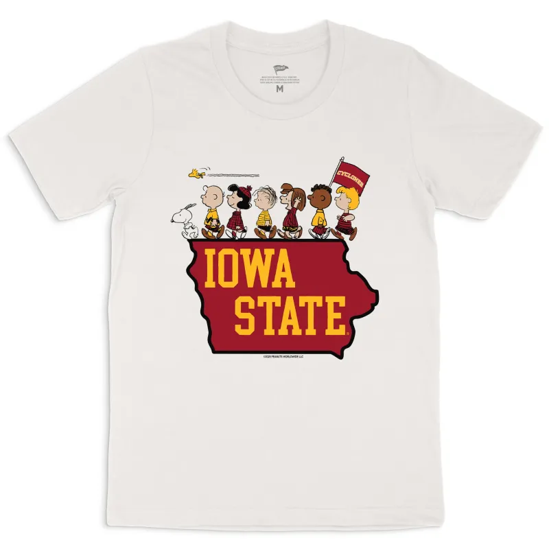 Peanuts x Iowa State The Gang Tee sold by Streaker Sports