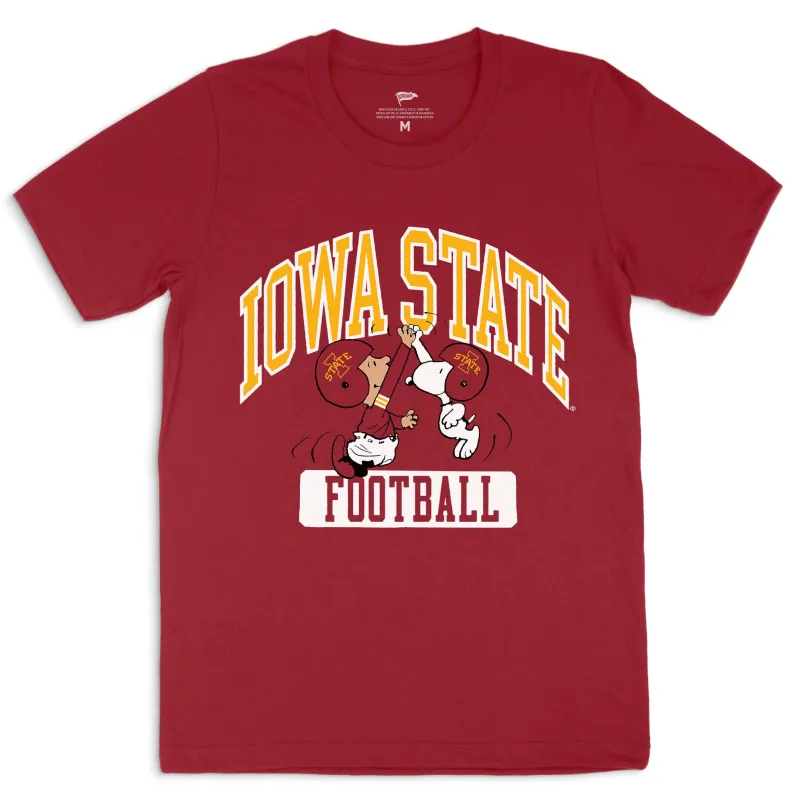 Peanuts x Iowa State Football Tee sold by Streaker Sports