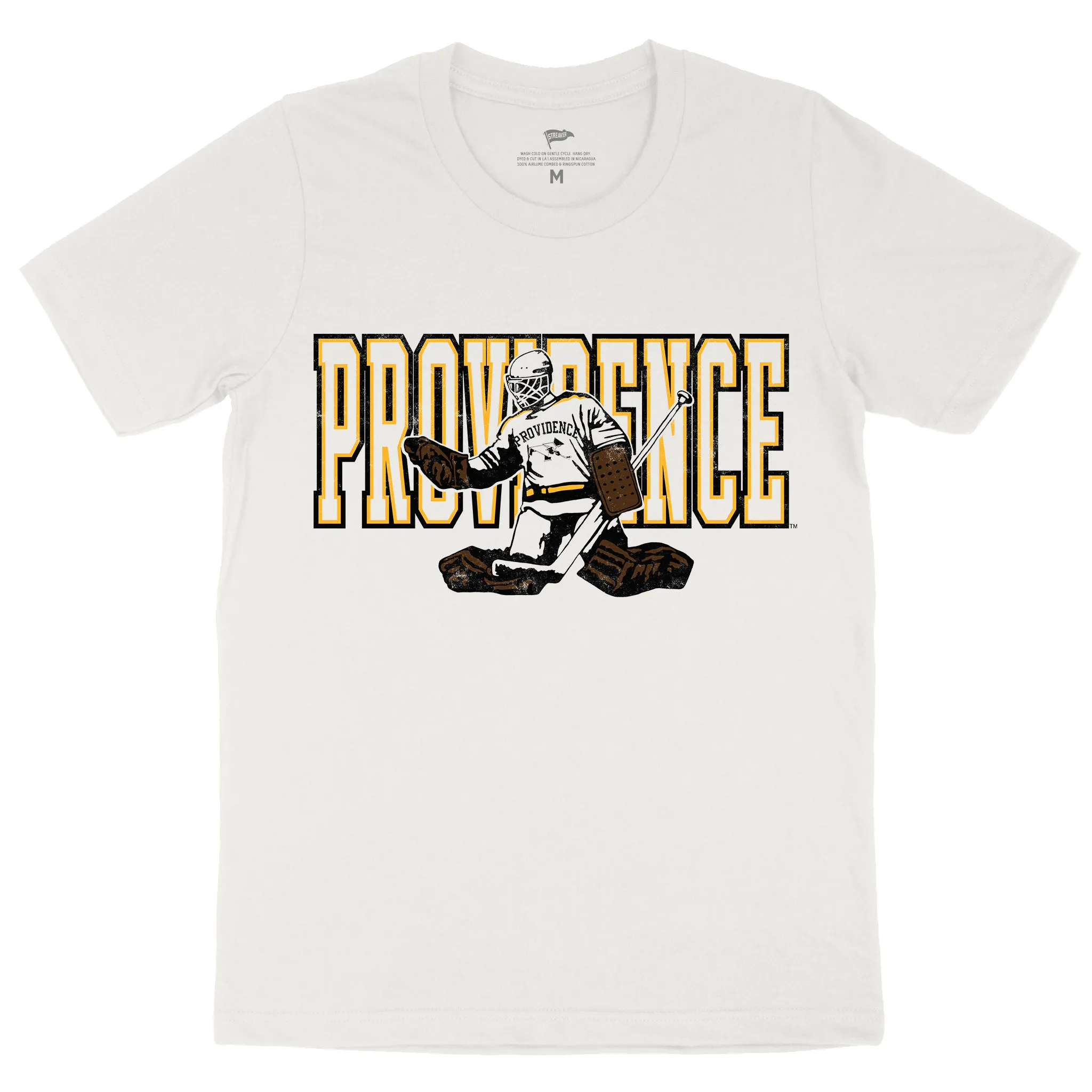 Providence College Vintage Hockey Goalie Tee sold by Streaker Sports