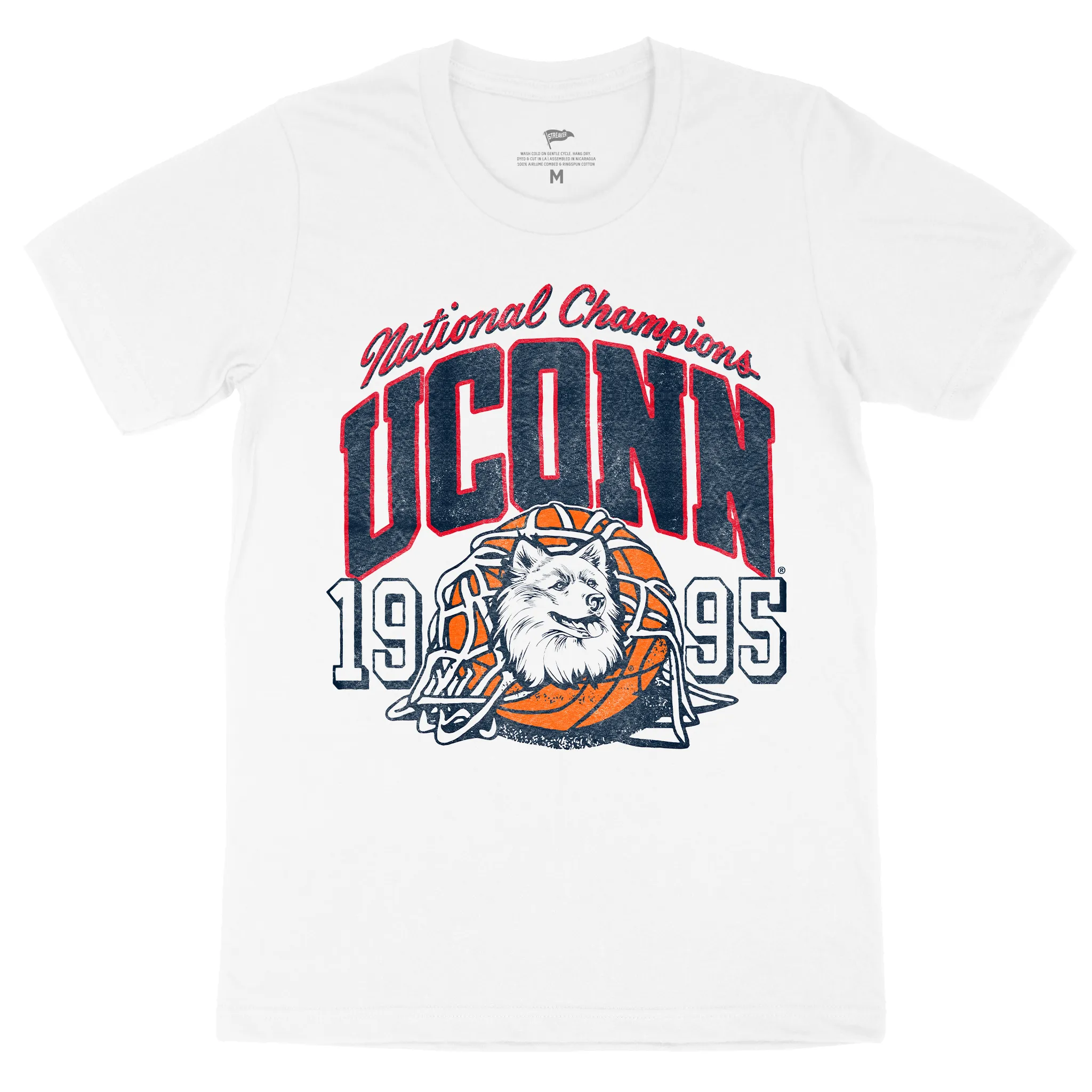 UConn Vintage 1995 Basketball Champions Tee sold by Streaker Sports