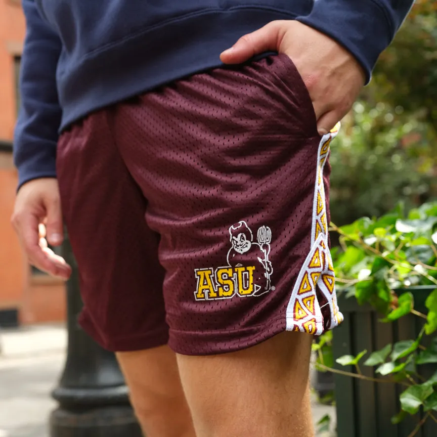 Arizona State Vintage Mesh Lacrosse Shorts sold by Streaker Sports product image thumbnail 2