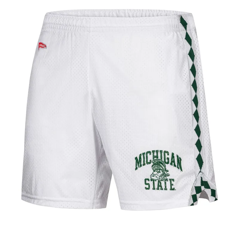 Michigan State Vintage Mesh Lacrosse Shorts sold by Streaker Sports