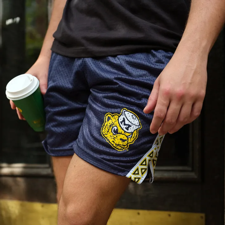 Michigan Vintage Mesh Lacrosse Shorts sold by Streaker Sports product image thumbnail 2