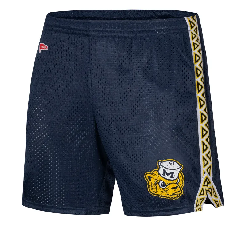 Michigan Vintage Mesh Lacrosse Shorts sold by Streaker Sports