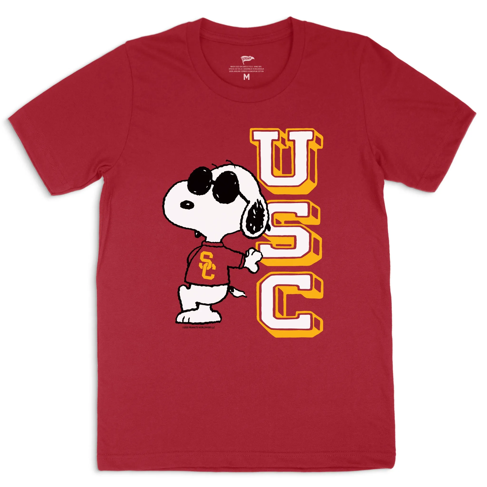 Peanuts x USC Joe Cool Tee sold by Streaker Sports