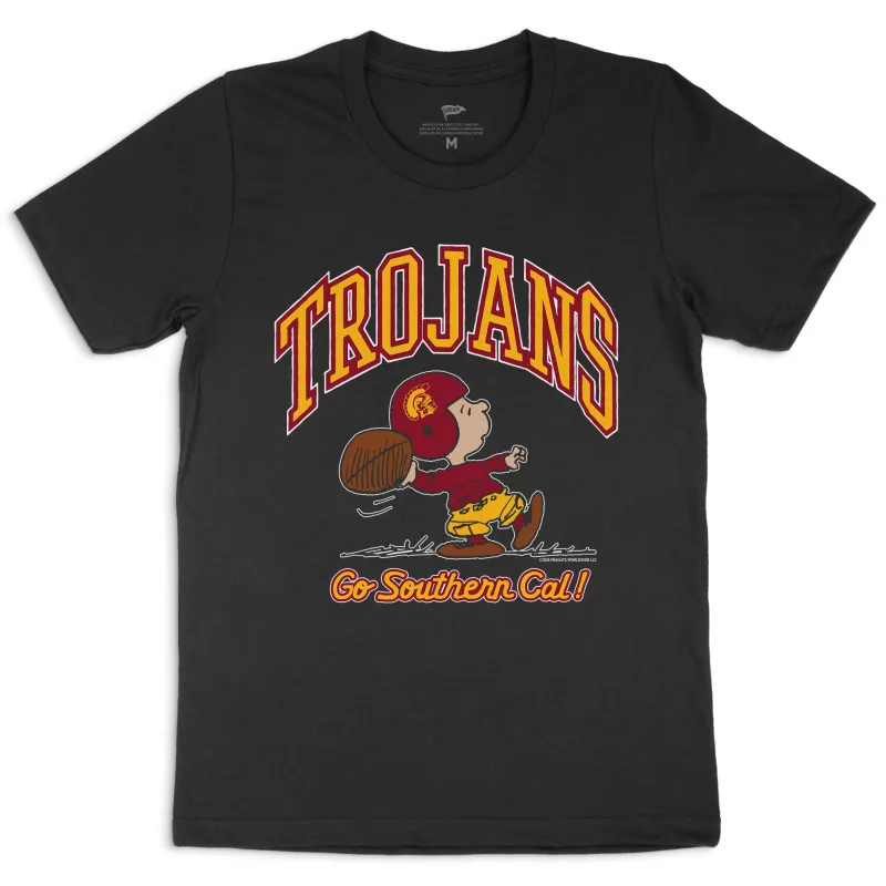 Peanuts x USC Quarterback Tee sold by Streaker Sports