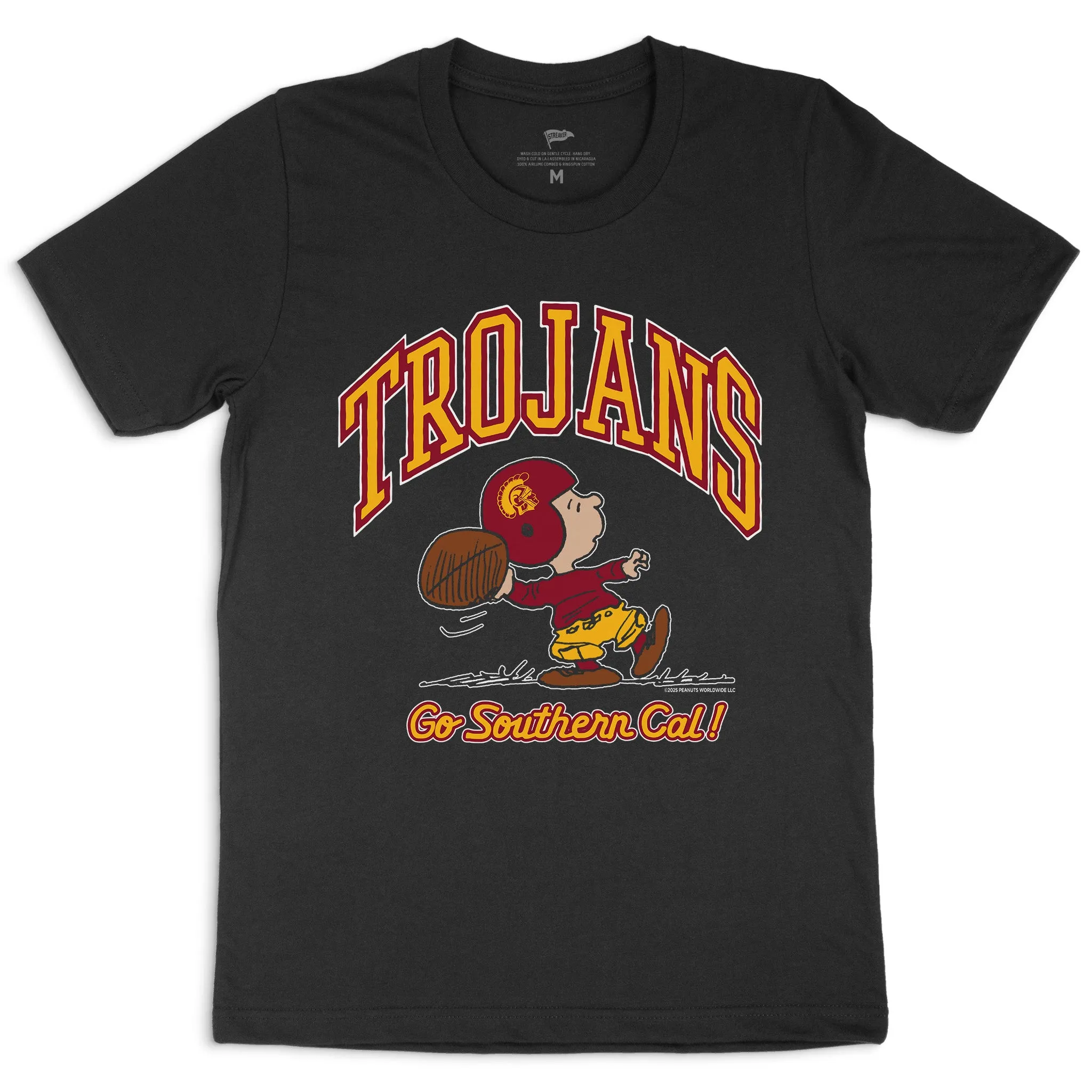 Peanuts x USC Quarterback Tee sold by Streaker Sports