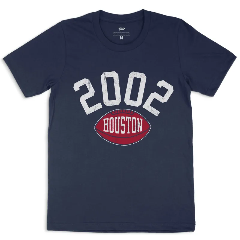 2002 Houston Football Founding Year Tee sold by Streaker Sports