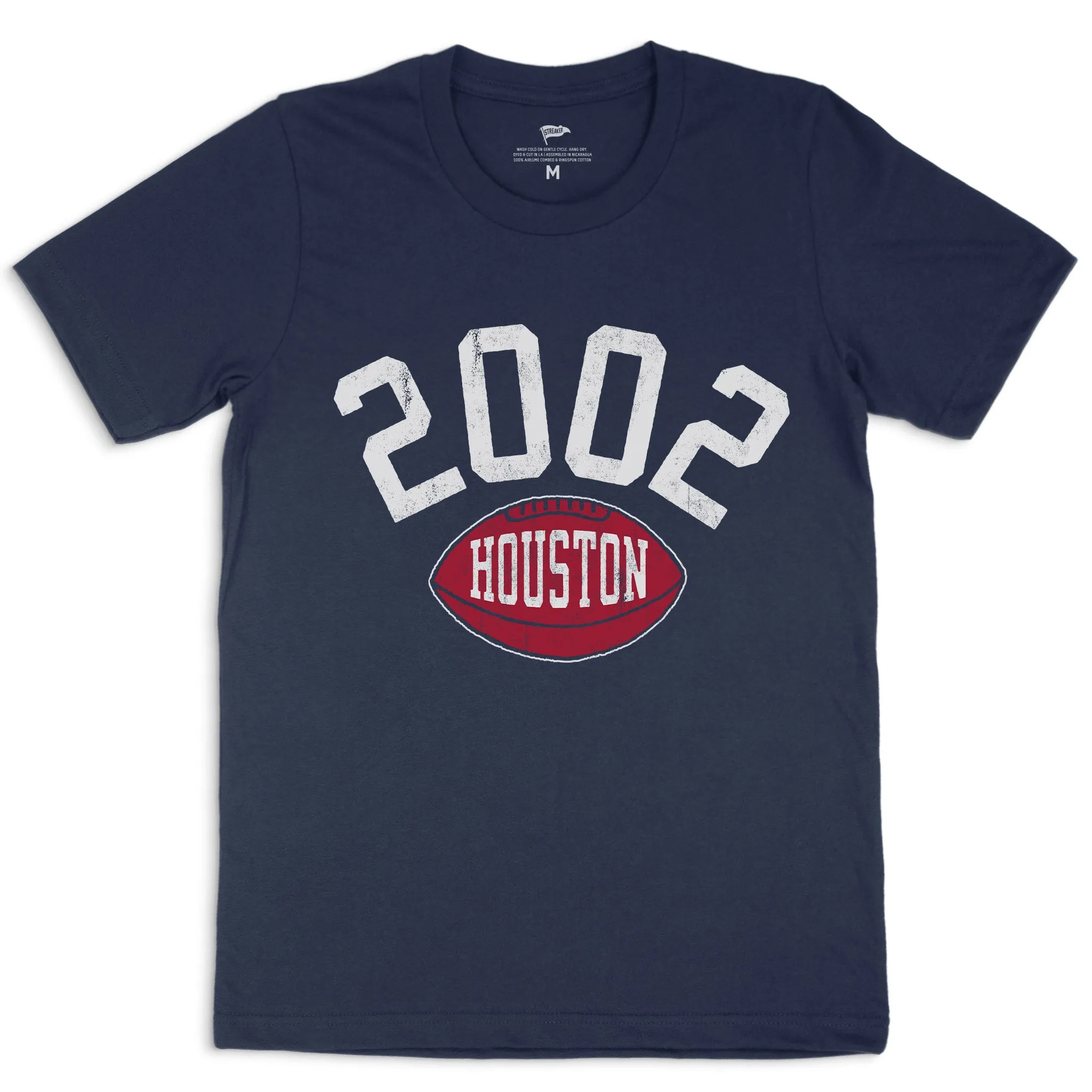 2002 Houston Football Founding Year Tee sold by Streaker Sports