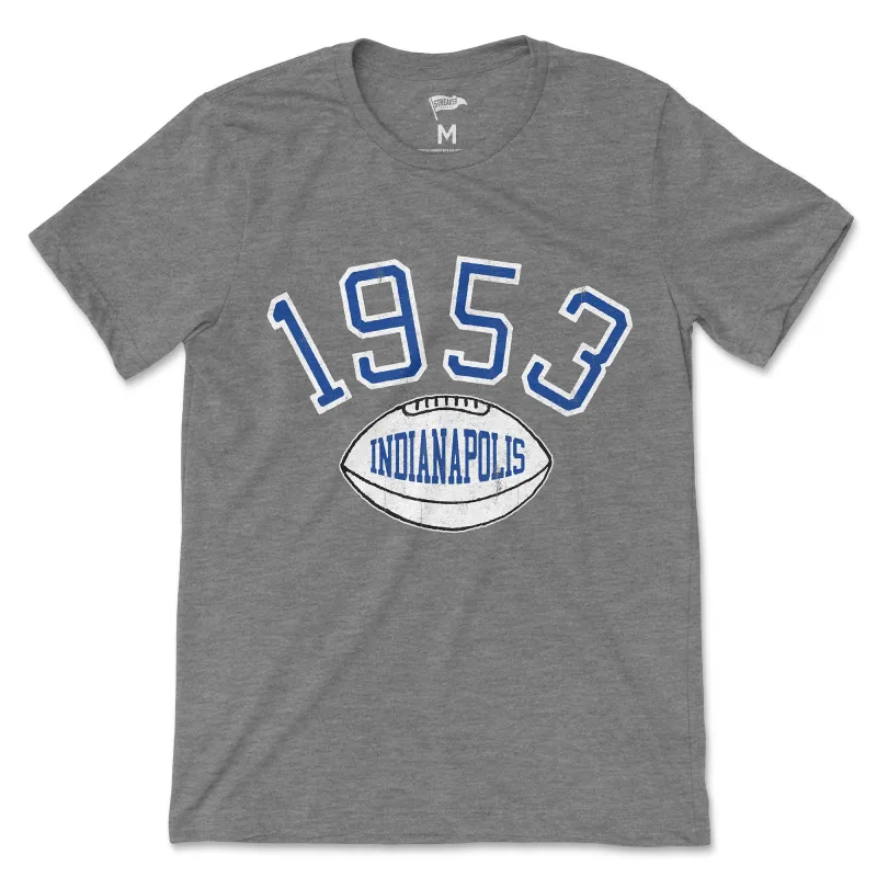 1953 Indianapolis Football Founding Year Tee sold by Streaker Sports