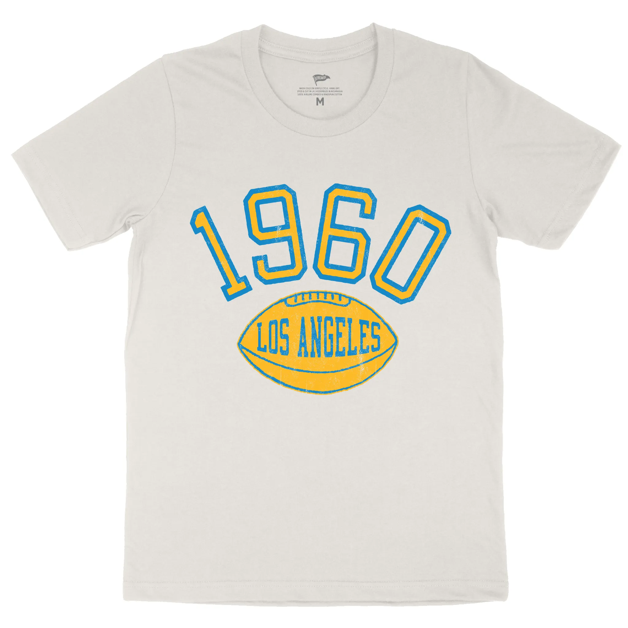 1960 Los Angeles Football Founding Year Tee sold by Streaker Sports