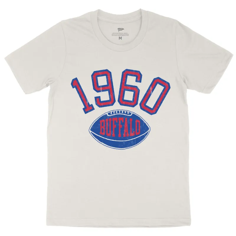 1960 Buffalo Football Founding Year Tee sold by Streaker Sports