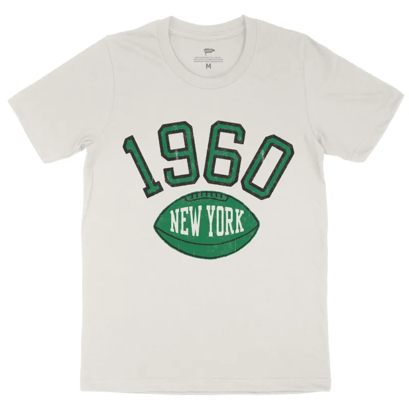 1960 New York Football Founding Year Tee sold by Streaker Sports