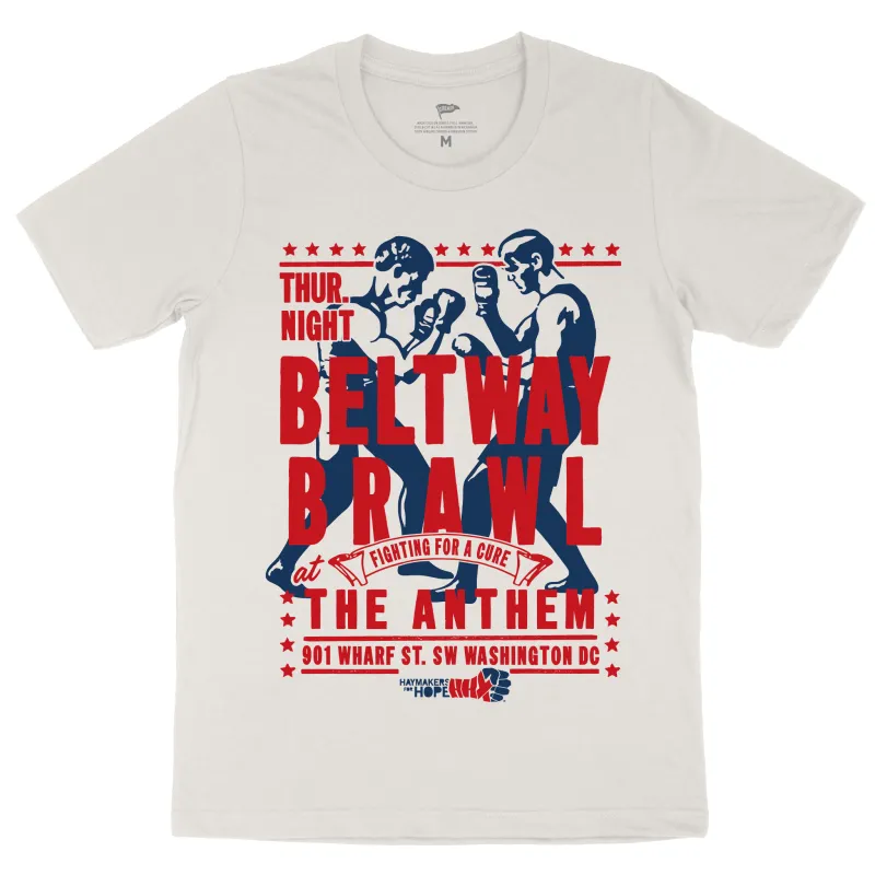 Haymakers for Hope Beltway Brawl Tee sold by Streaker Sports