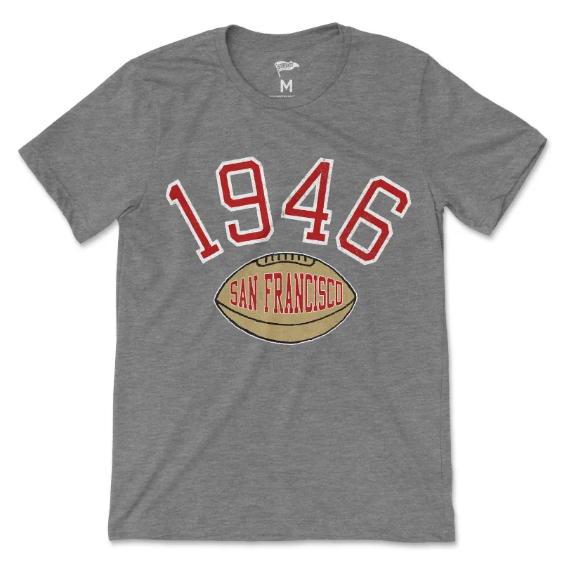 1946 San Francisco Football Founding Year Tee sold by Streaker Sports