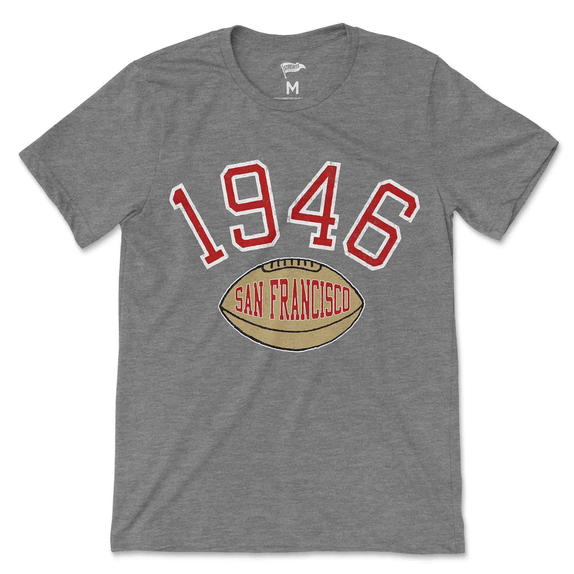 1946 San Francisco Football Founding Year Tee sold by Streaker Sports