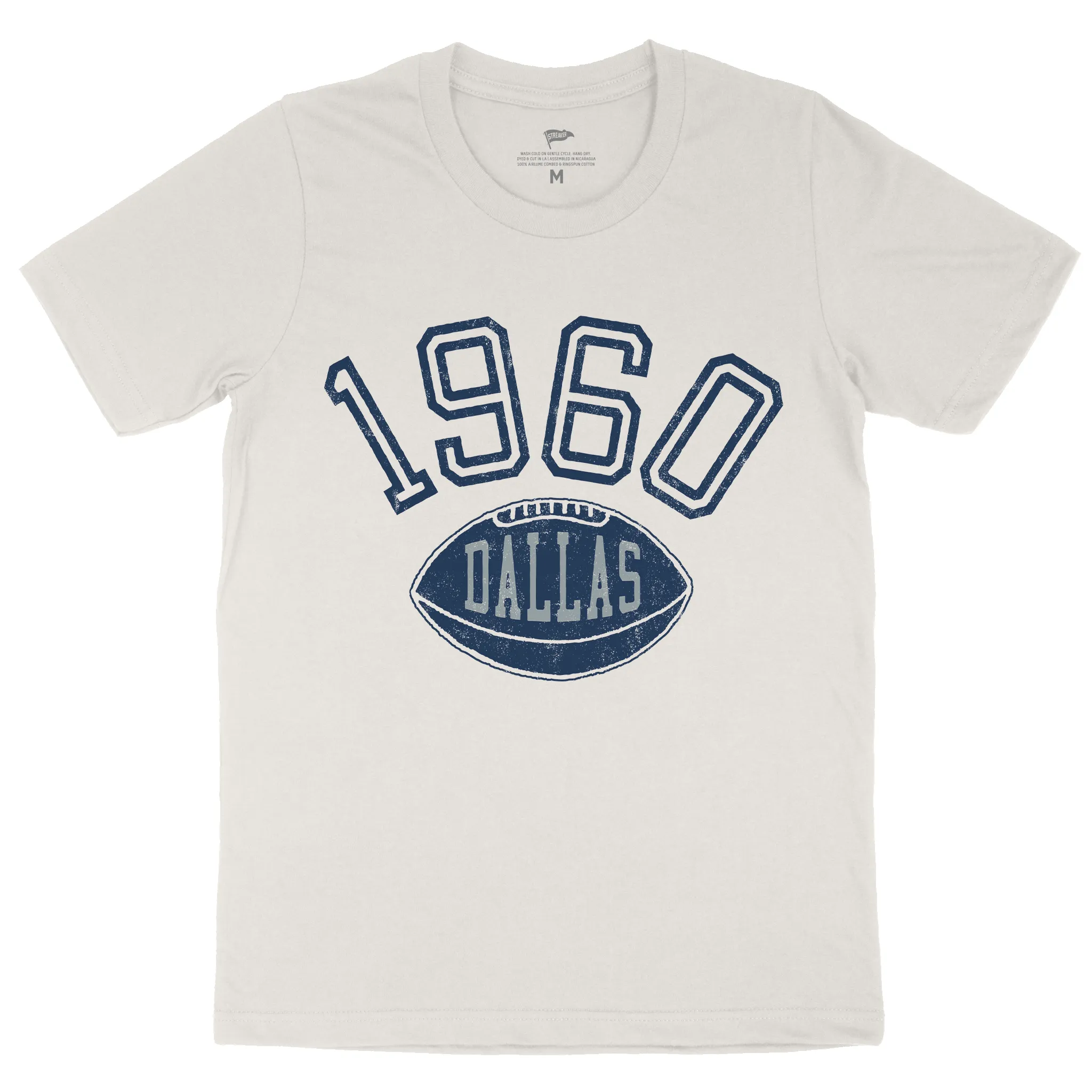1960 Dallas Football Founding Year Tee sold by Streaker Sports
