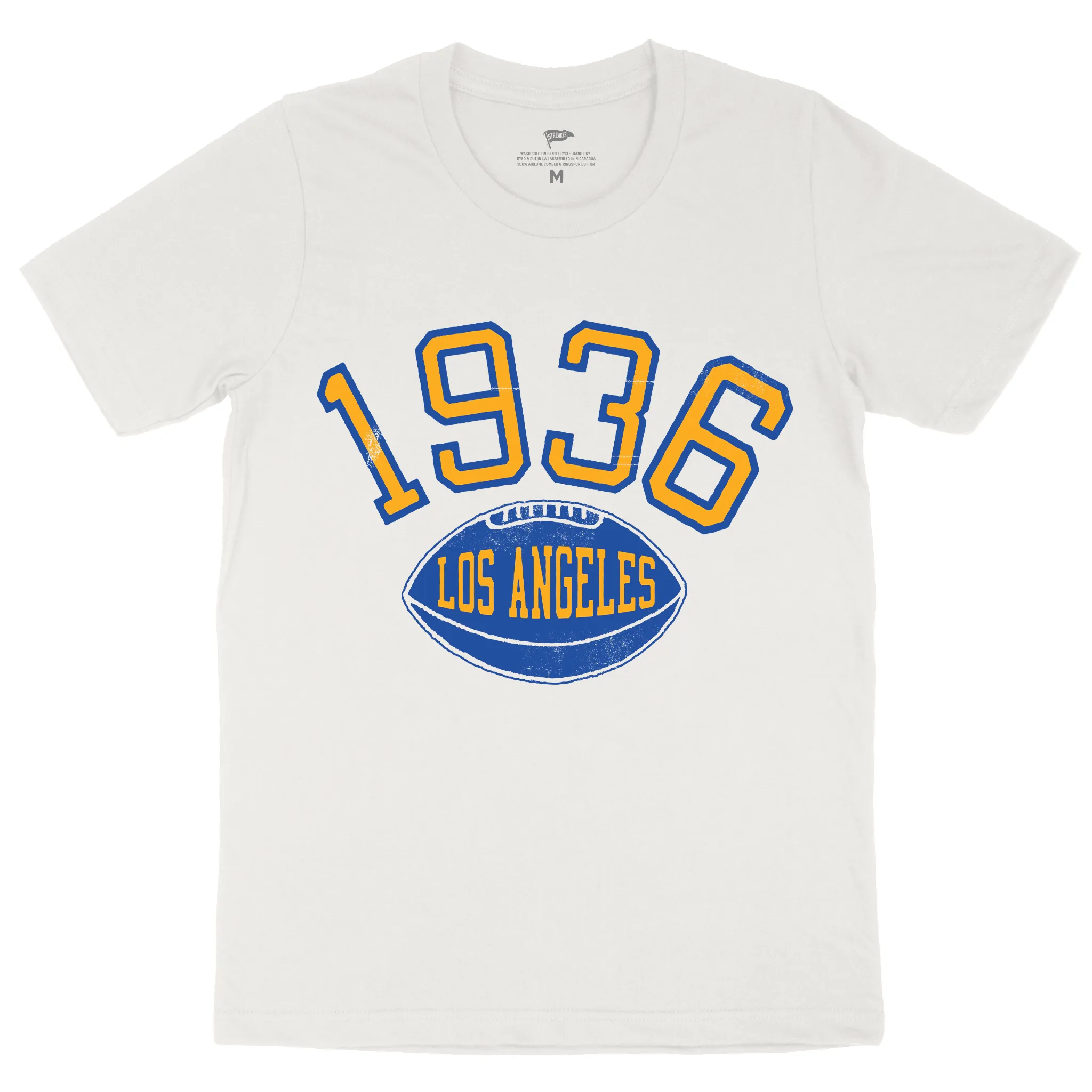 1936 Los Angeles Football Founding Year Tee sold by Streaker Sports