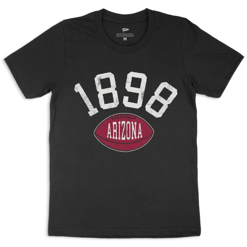 1898 Arizona Football Founding Year Tee sold by Streaker Sports