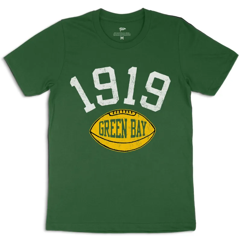 1919 Green Bay Football Founding Year Tee sold by Streaker Sports