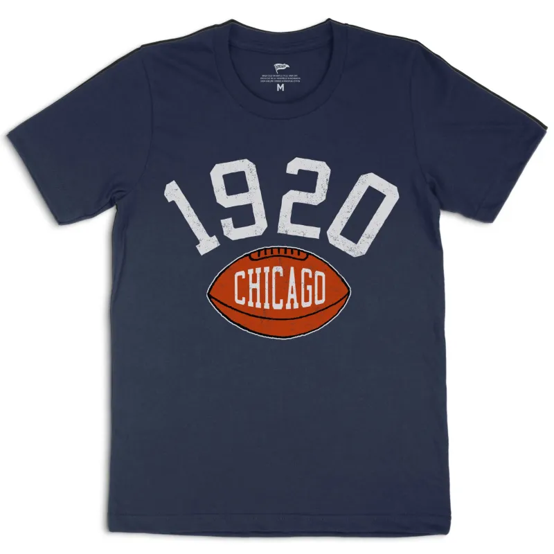 1920 Chicago Football Founding Year Tee sold by Streaker Sports