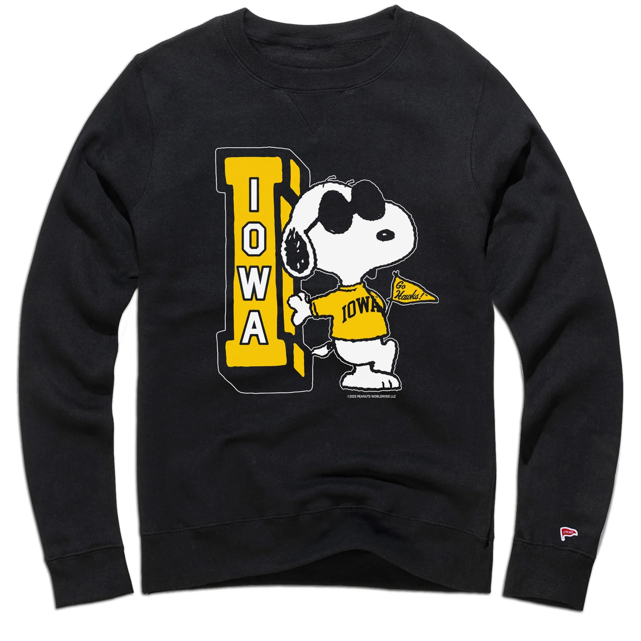 Peanuts x Iowa Joe Cool Crewneck Sweatshirt sold by Streaker Sports