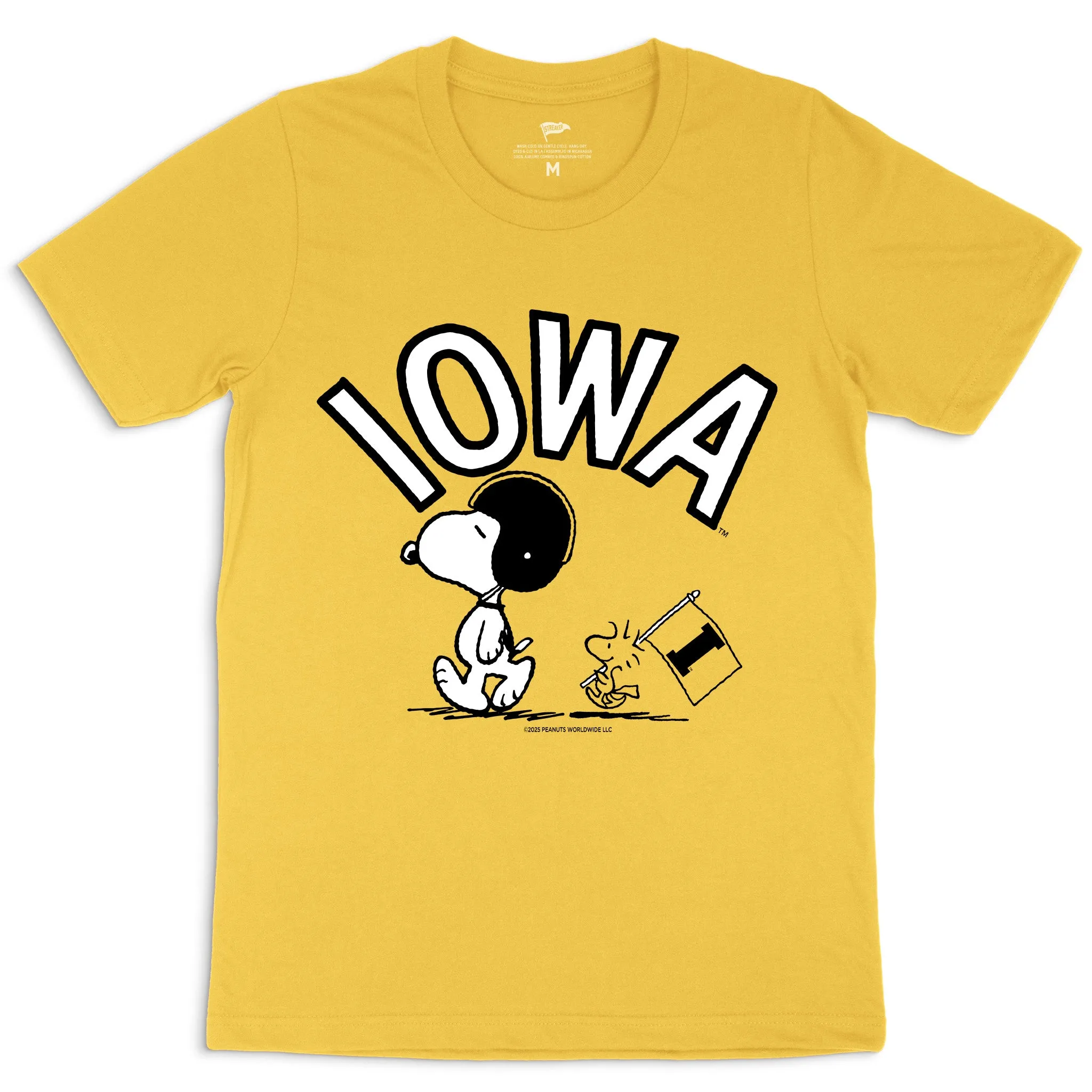 Peanuts x Iowa Football Gameday Tee sold by Streaker Sports