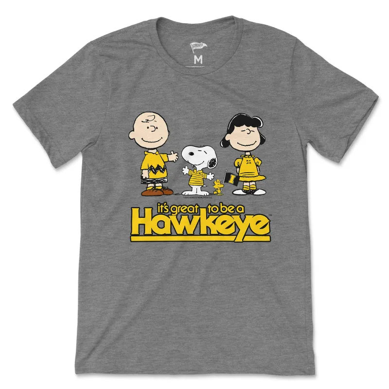 Peanuts x Iowa The Gang Tee sold by Streaker Sports
