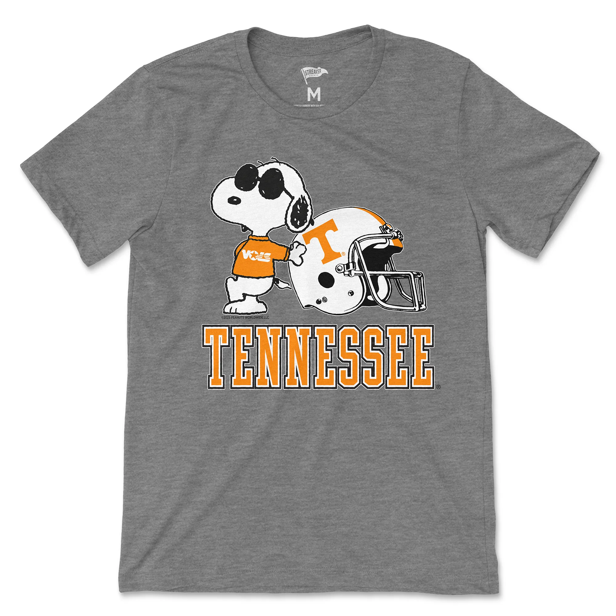 Peanuts x Tennessee Joe Cool Football Tee sold by Streaker Sports