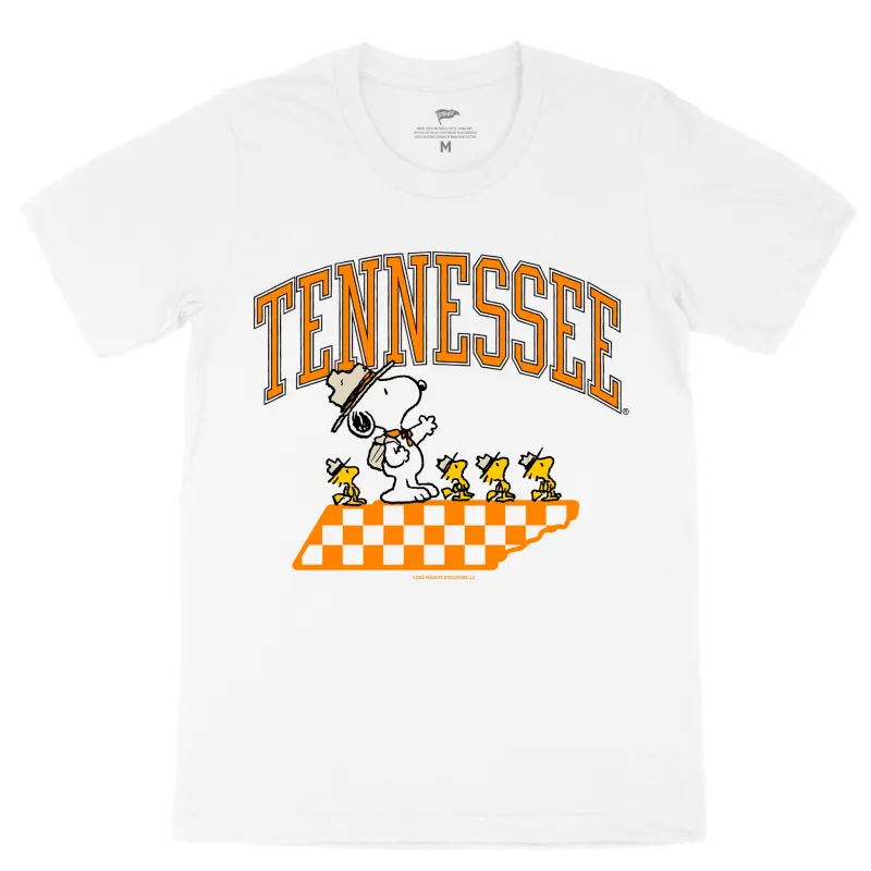 Peanuts x Tennessee Beagle Scouts Tee sold by Streaker Sports