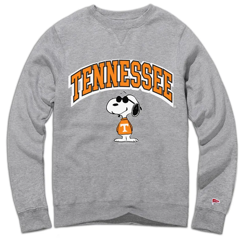 Peanuts x Tennessee Joe College Crewneck Sweatshirt sold by Streaker Sports