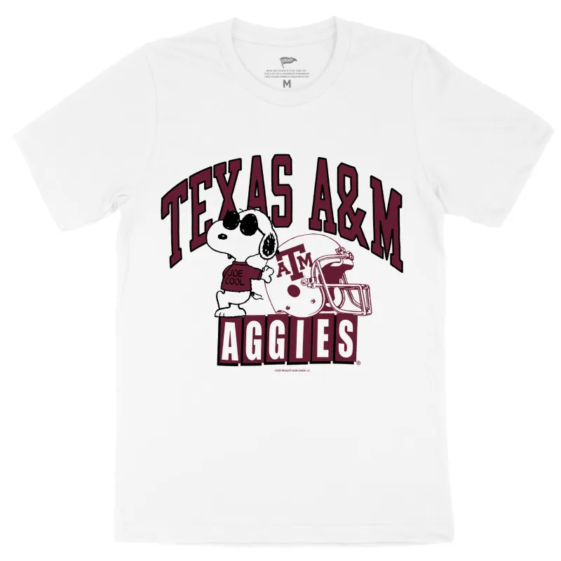 Peanuts x Texas A&M Joe Cool Football Tee sold by Streaker Sports
