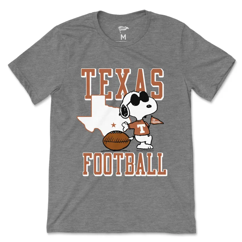 Peanuts x Texas Joe Cool Football Tee sold by Streaker Sports