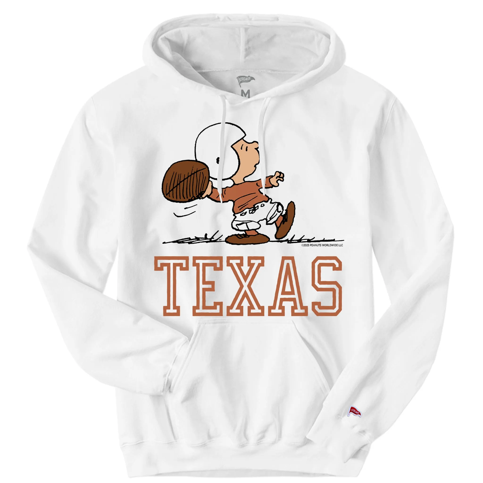 Peanuts x Texas Quarterback Hoodie sold by Streaker Sports