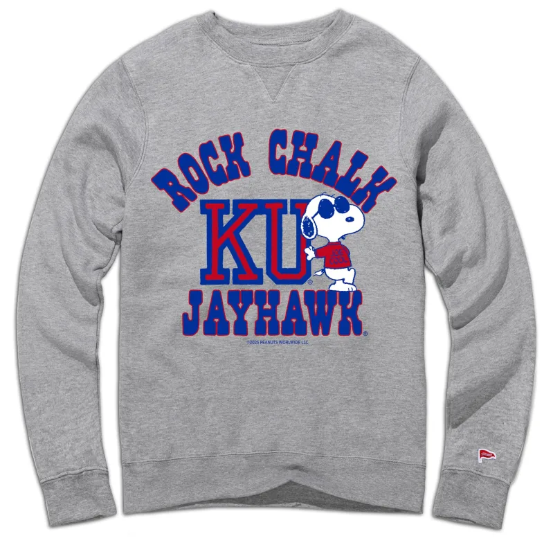 Peanuts x Kansas Joe Cool Crewneck Sweatshirt sold by Streaker Sports