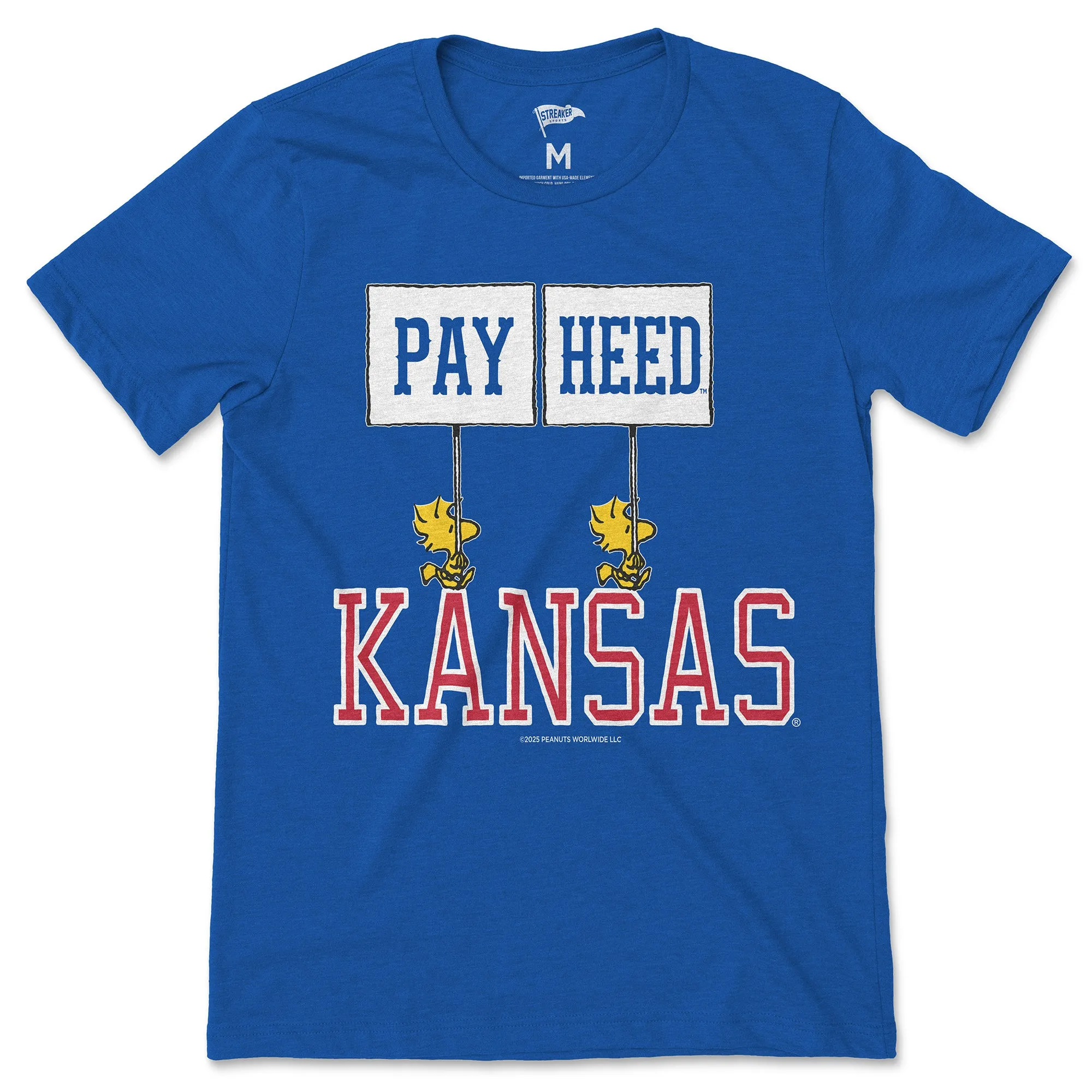 Peanuts x Kansas Gameday Tee sold by Streaker Sports