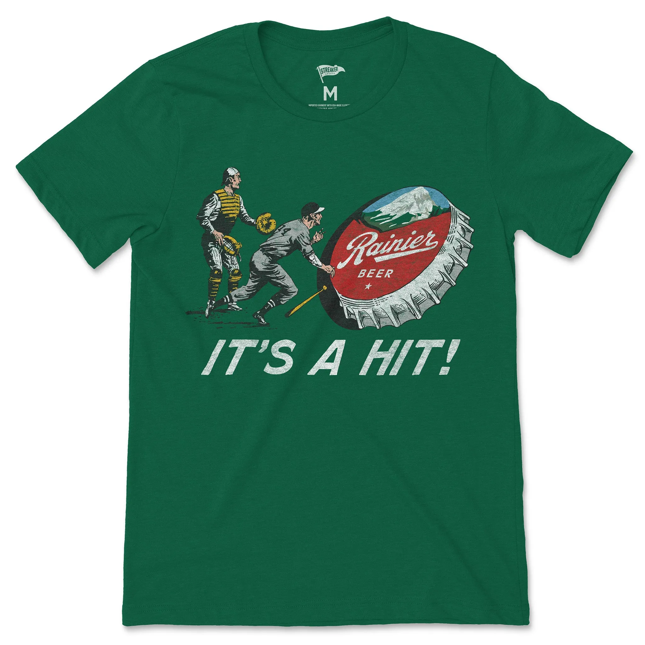 Rainier Beer Vintage It's A Hit Tee sold by Streaker Sports