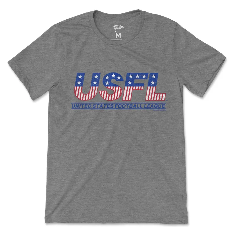 1983 USFL Logo Tee sold by Streaker Sports