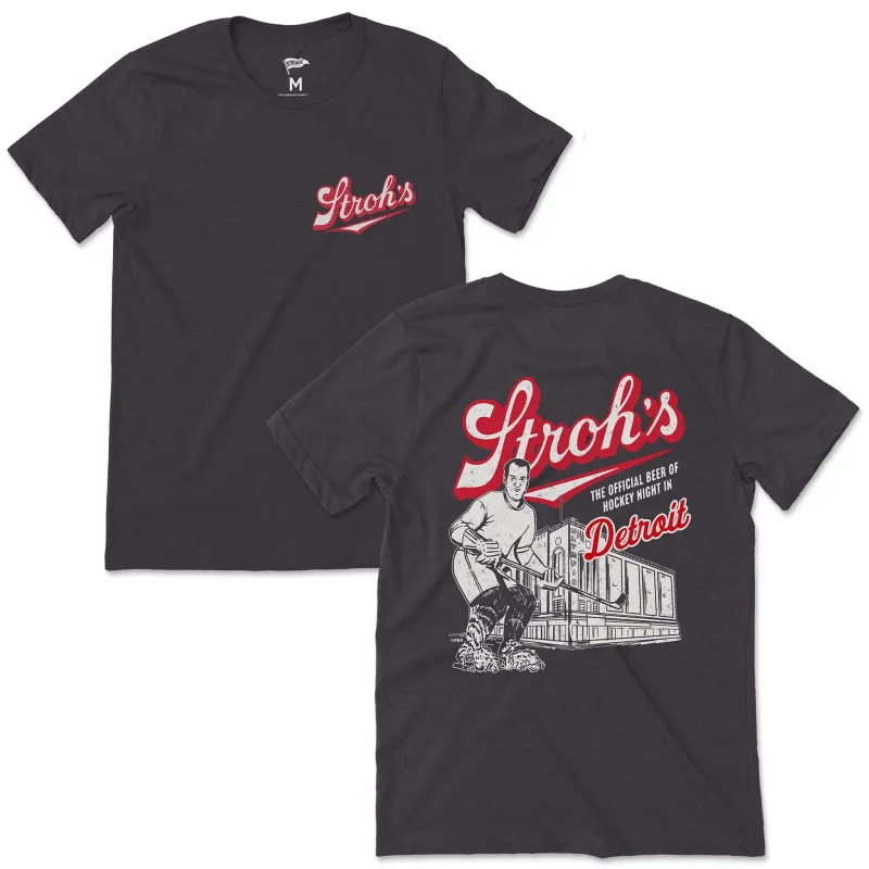 Stroh's Vintage Hockey Night in Detroit Tee sold by Streaker Sports
