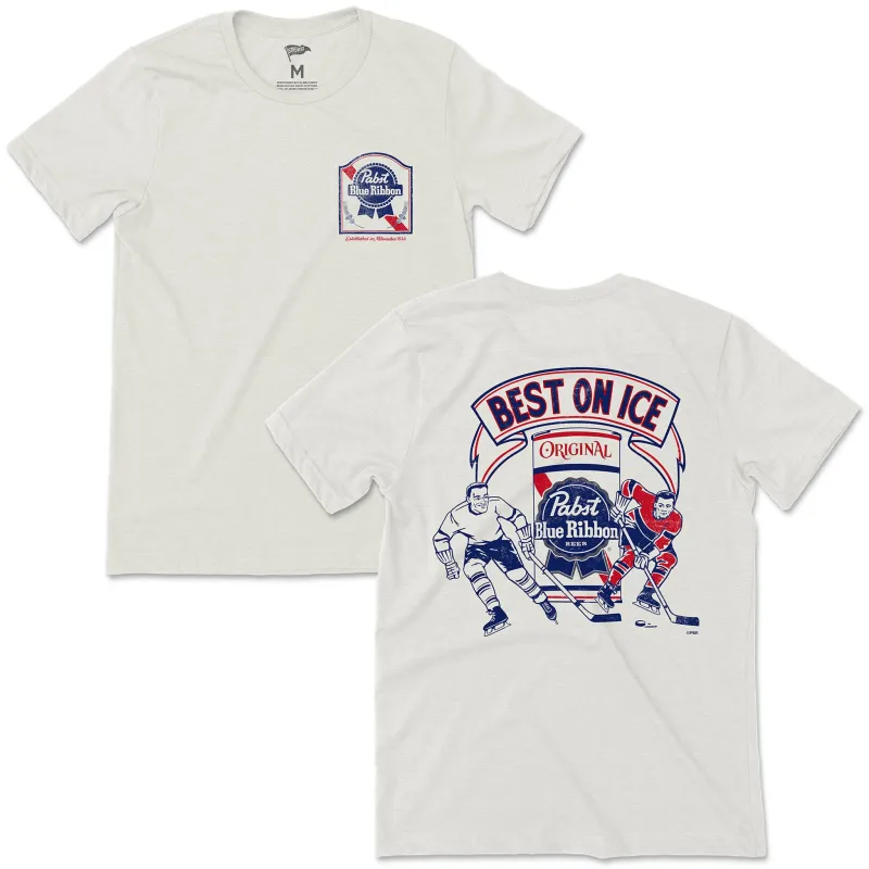 Pabst Blue Ribbon Vintage Best On Ice Tee sold by Streaker Sports