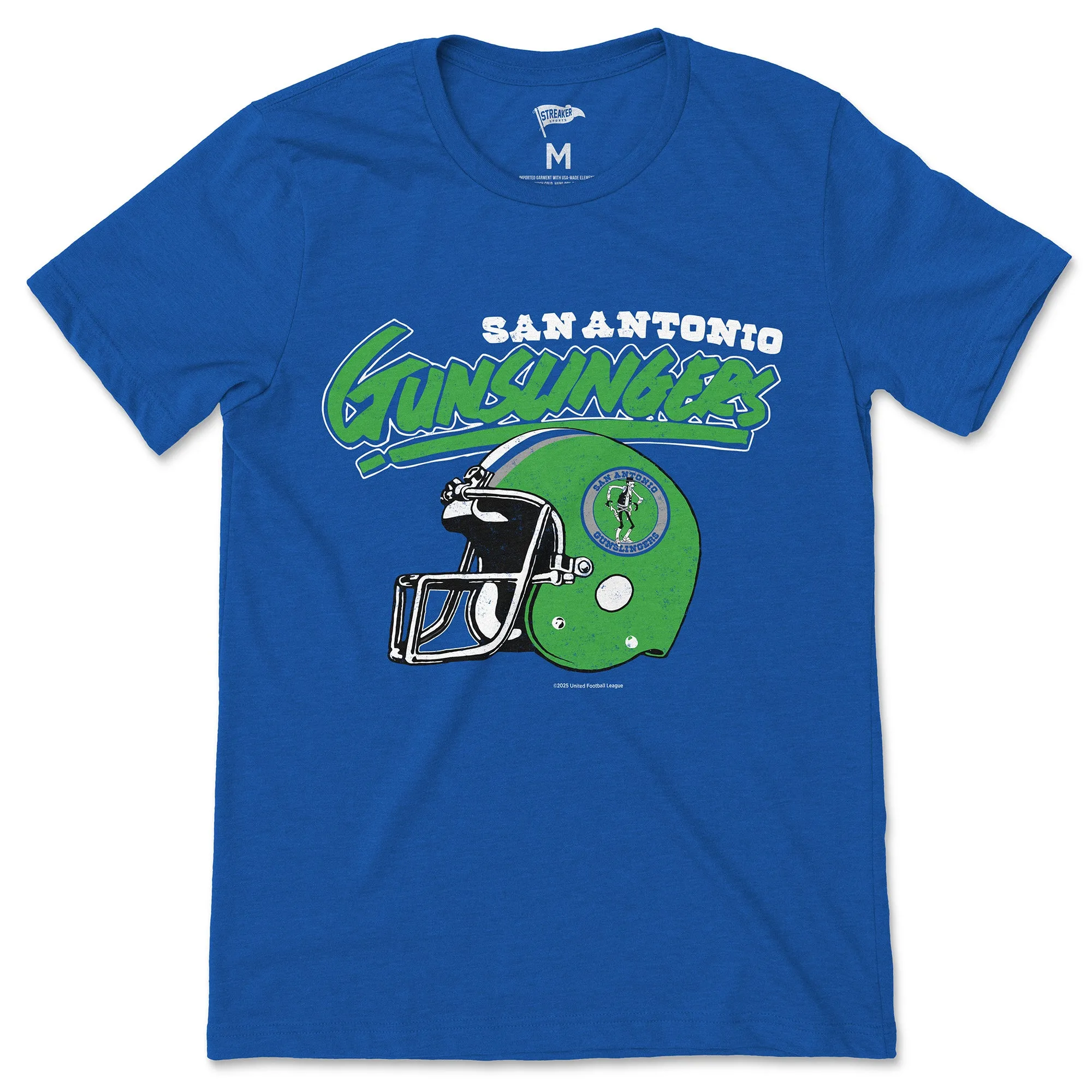 1984 San Antonio Gunslingers Tee sold by Streaker Sports