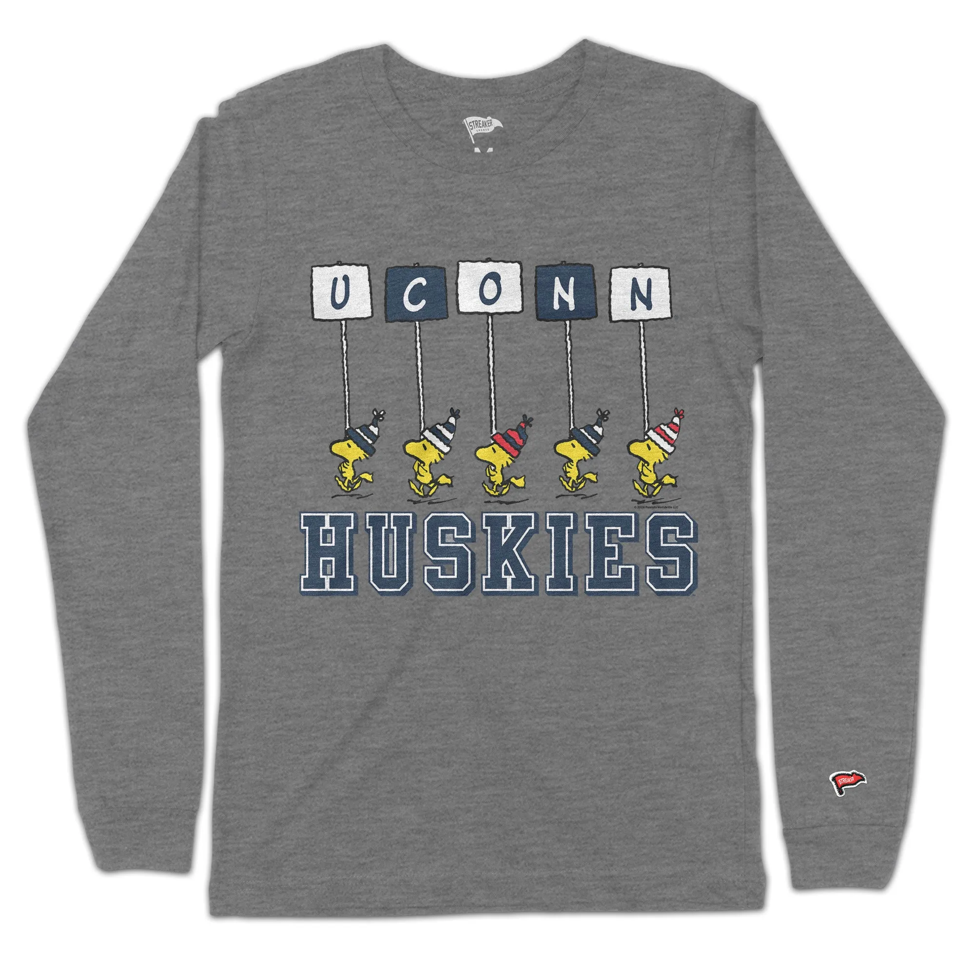 Peanuts x UConn Gameday Long Sleeve sold by Streaker Sports