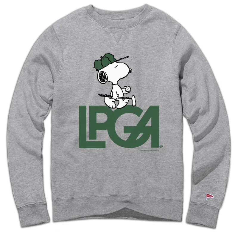 Peanuts x LPGA Snoopy Crewneck Sweatshirt sold by Streaker Sports