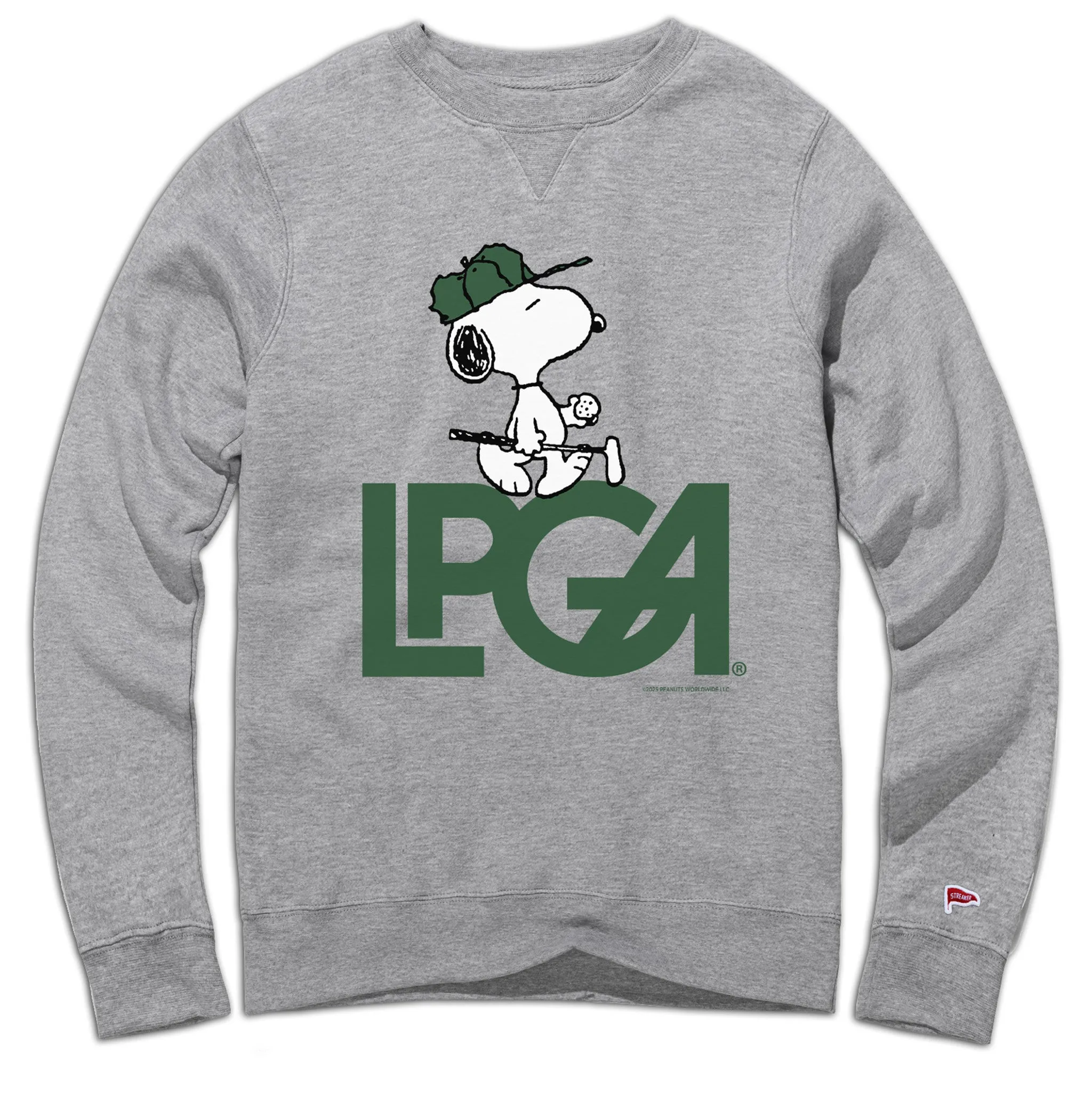 Peanuts x LPGA Snoopy Crewneck Sweatshirt sold by Streaker Sports