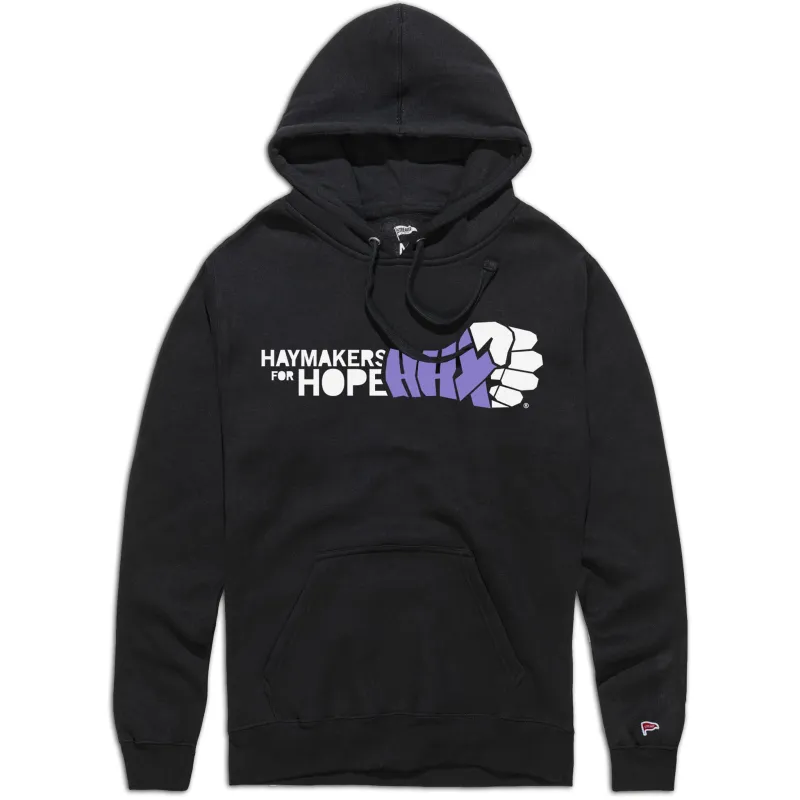 Haymakers for Hope Logo Hoodie made by Streaker Sports