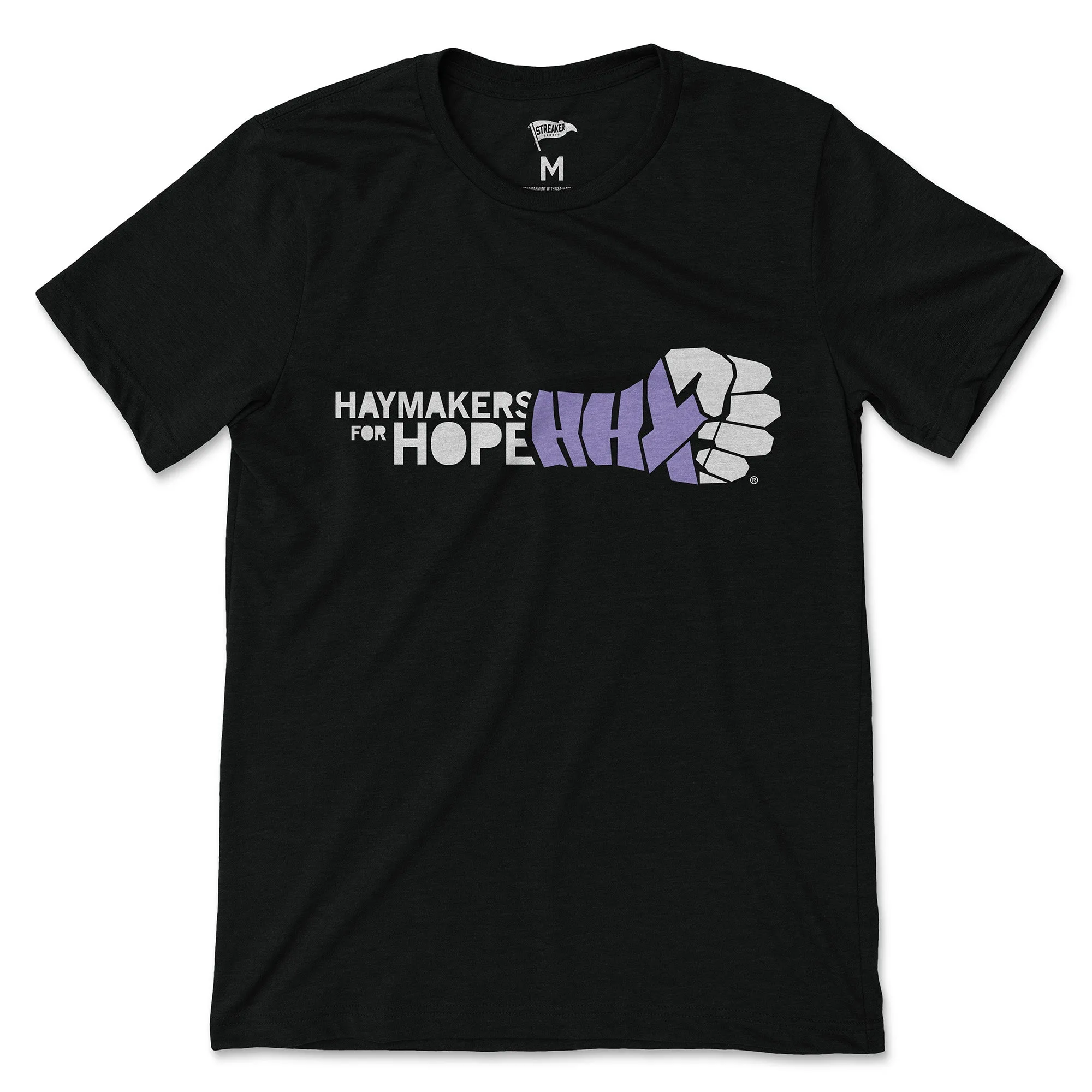 Haymakers for Hope Logo Tee sold by Streaker Sports