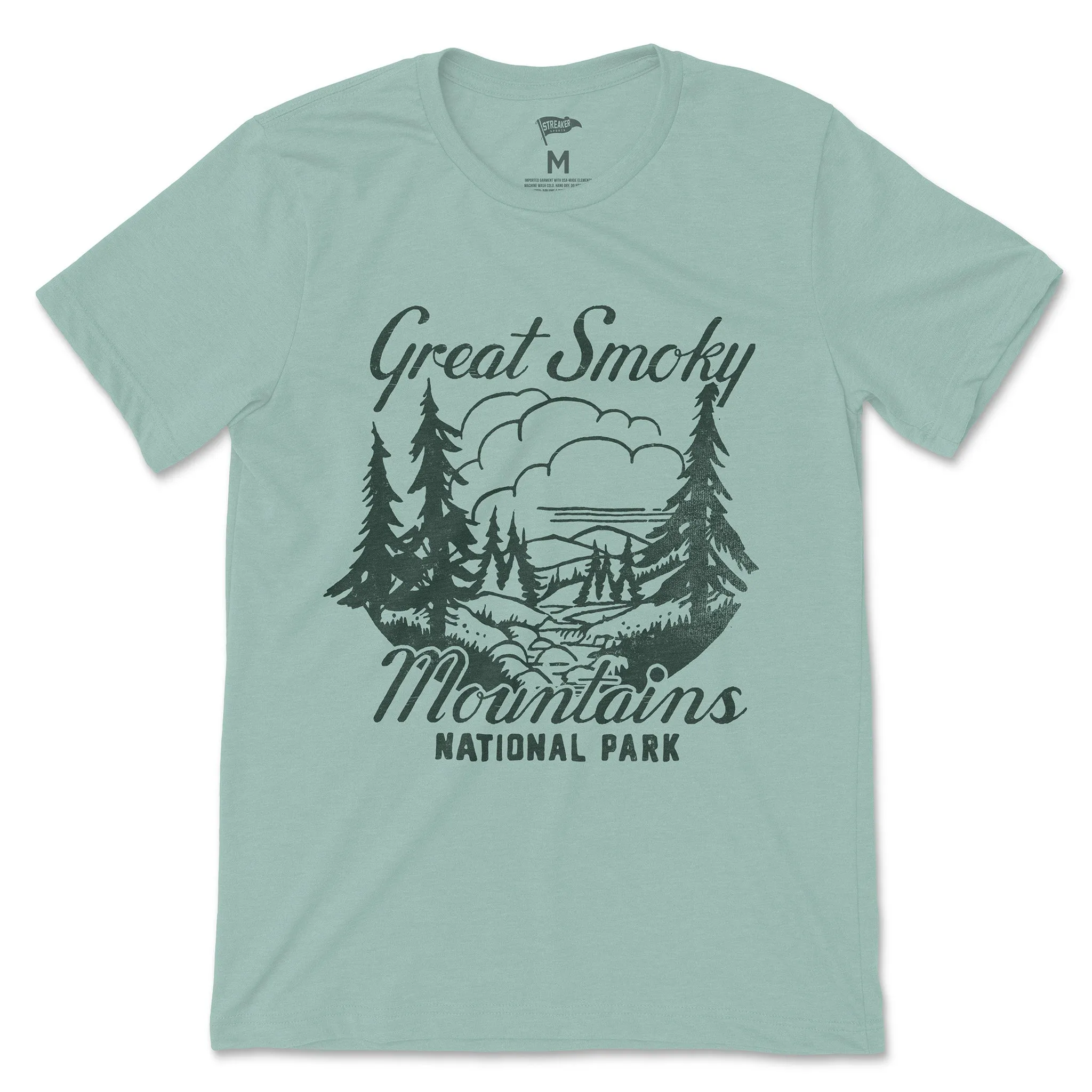 Vintage Great Smokey Mountains National Park Tee sold by Streaker Sports