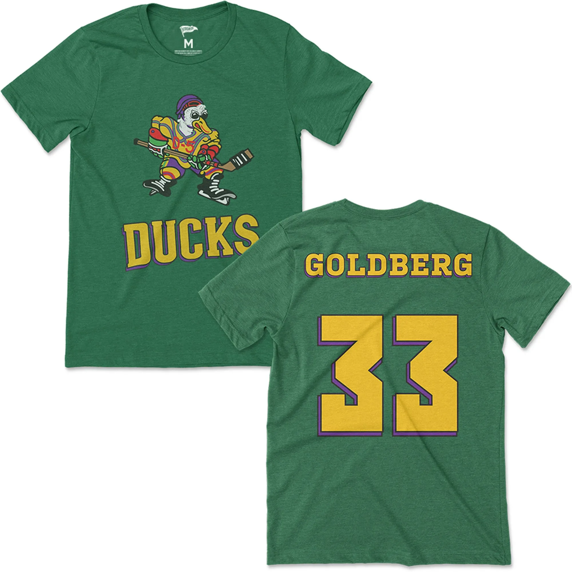 1992 Greg Goldberg Ducks Jersey Tee sold by Streaker Sports