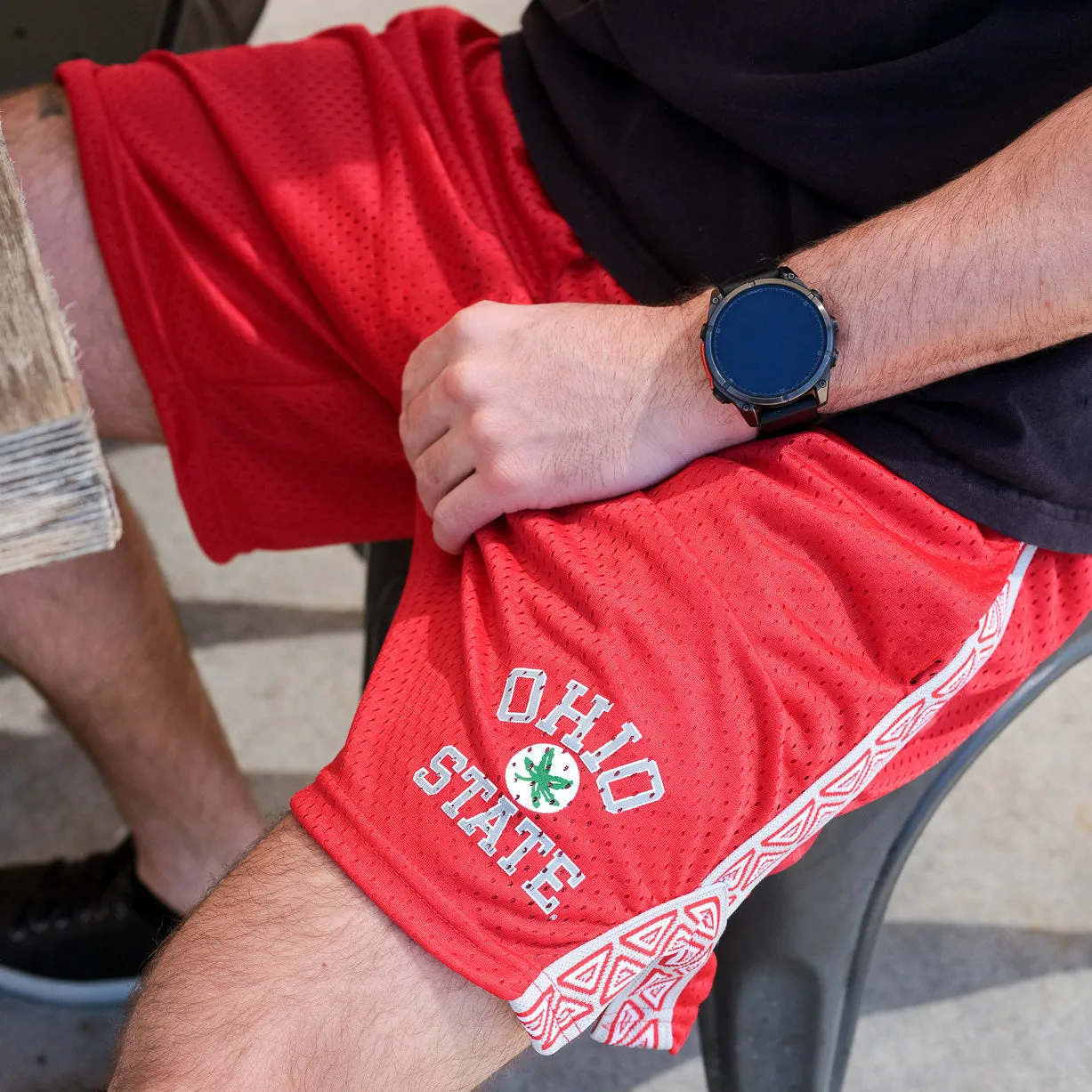 Ohio State Vintage Mesh Lacrosse Shorts sold by Streaker Sports product image thumbnail 3