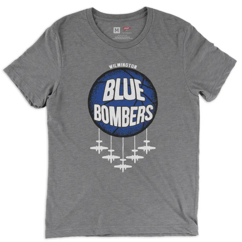 Wilmington Blue Bombers Tee Grey sold by Streaker Sports